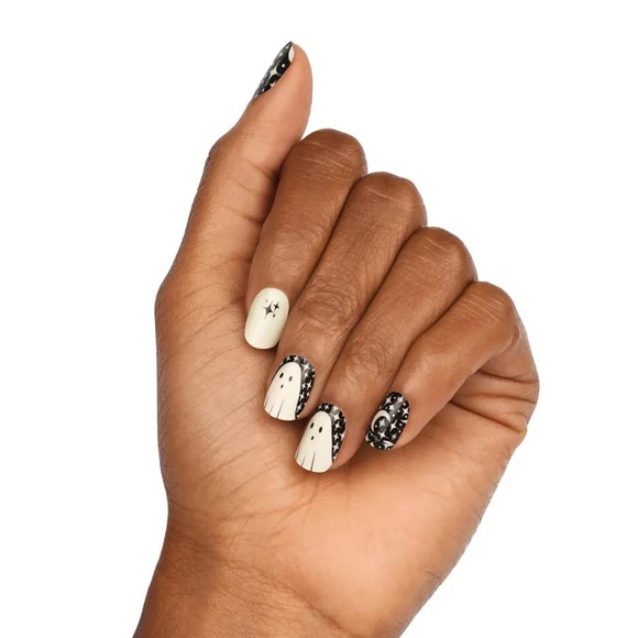 Color Street TOO GHOUL FOR YOU Ghost Glow In The Dark Halloween Moon Stars - Picture 6 of 10